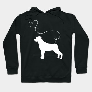 dog cute rottweilers heart Hoodie